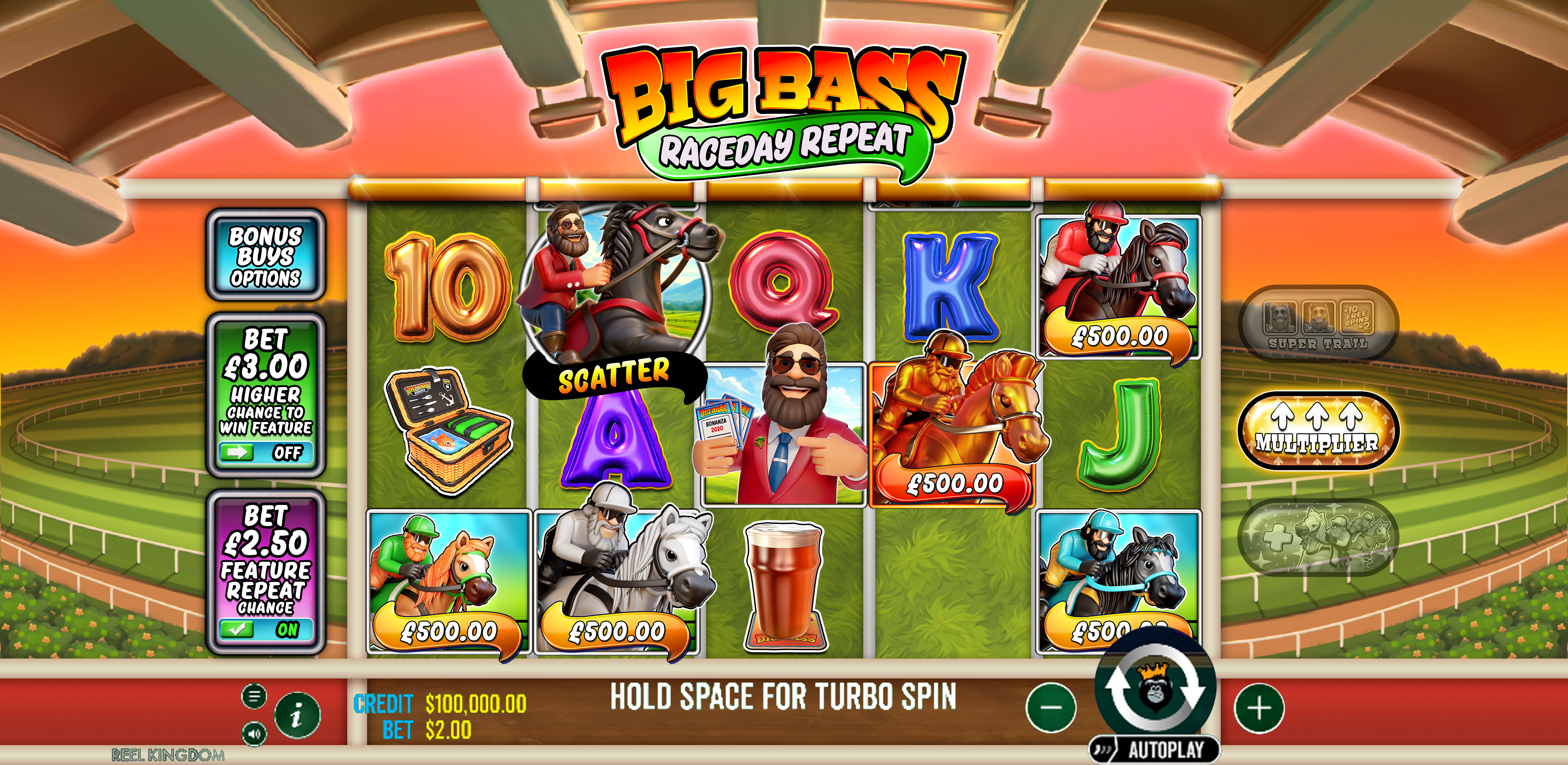Big Bass Raceday Repeat - Base game 1