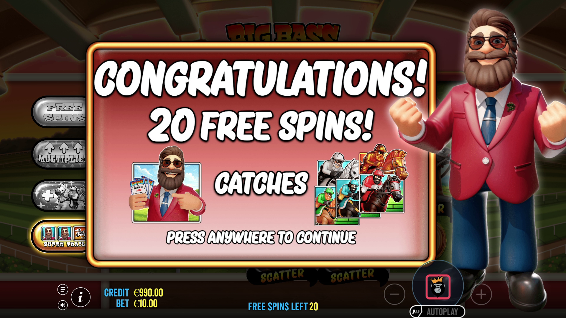 Big Bass Raceday Repeat - Free spins 2
