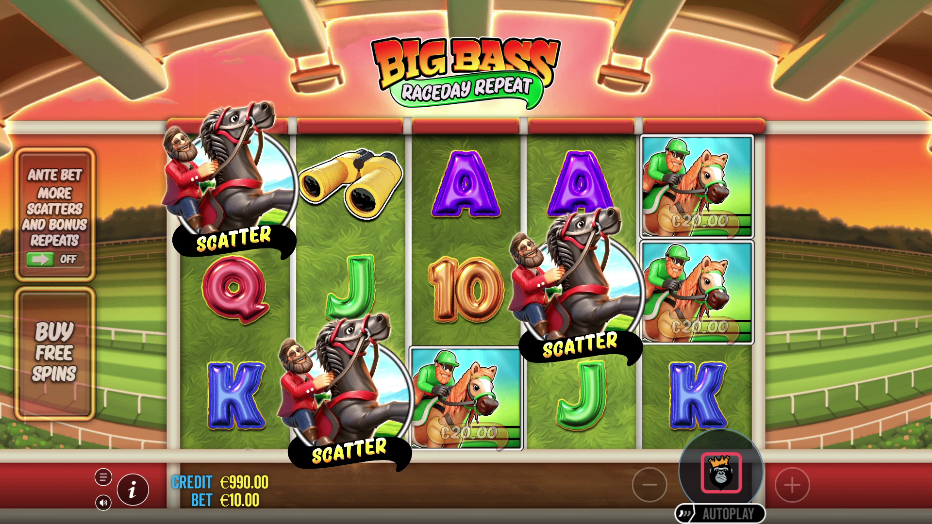 Big Bass Raceday Repeat - Free spins 3