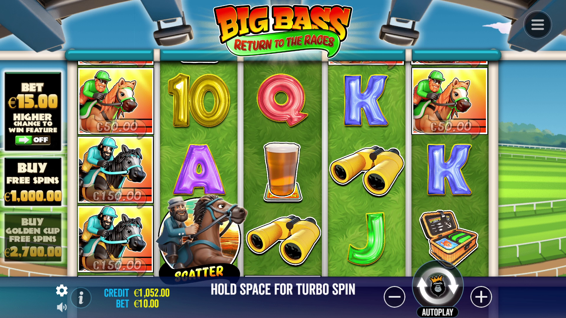 Big Bass Return to the Races - Base game 1