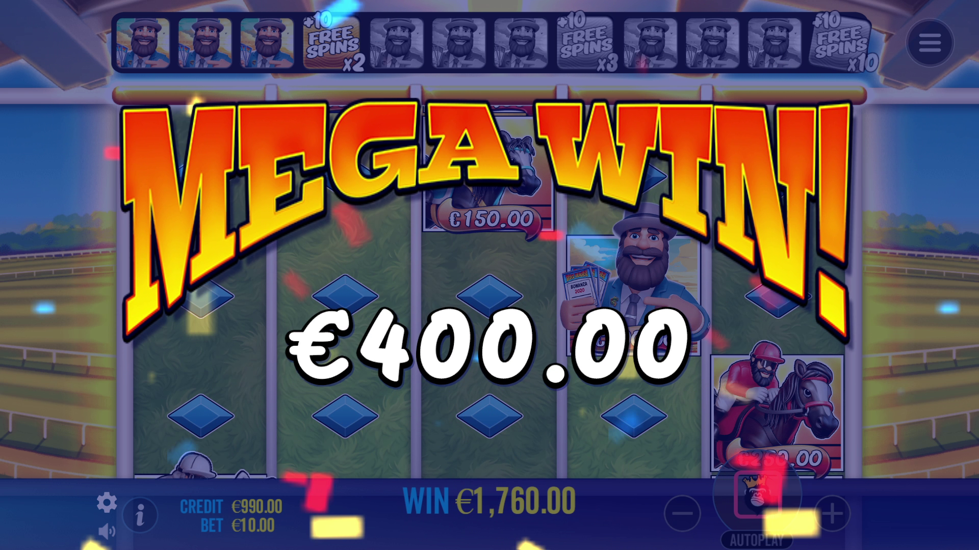 Big Bass Return to the Races - Big win 3