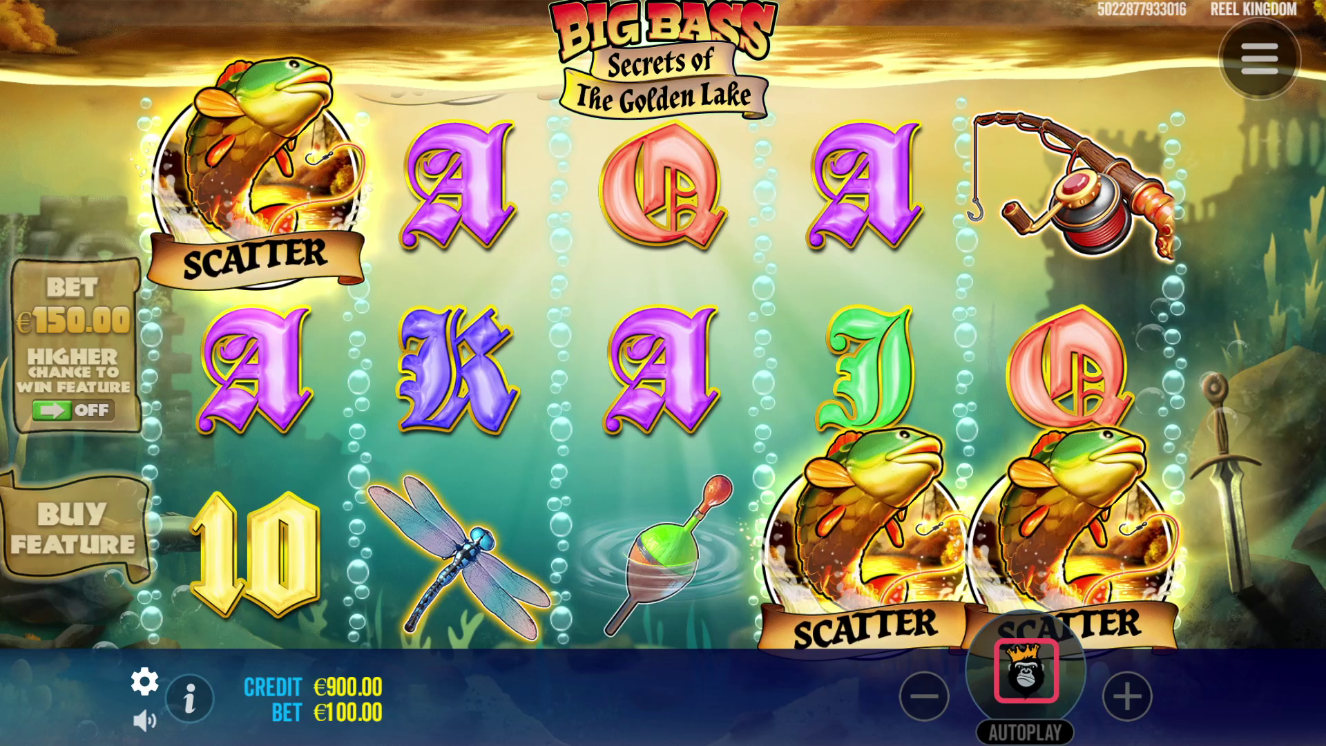 Big Bass Secrets of the Golden Lake - Base game