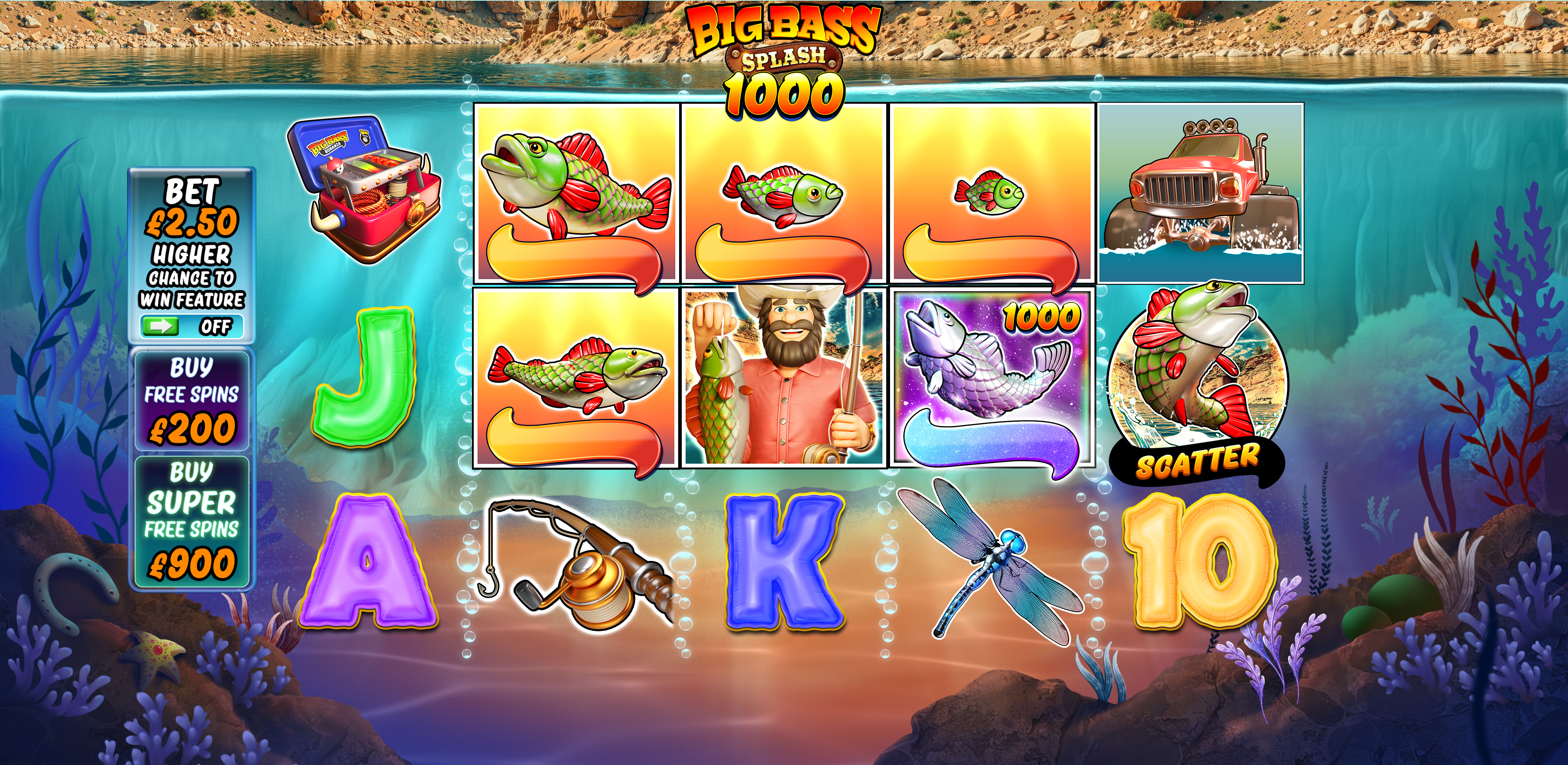 Big Bass Splash 1000 - Base game 2