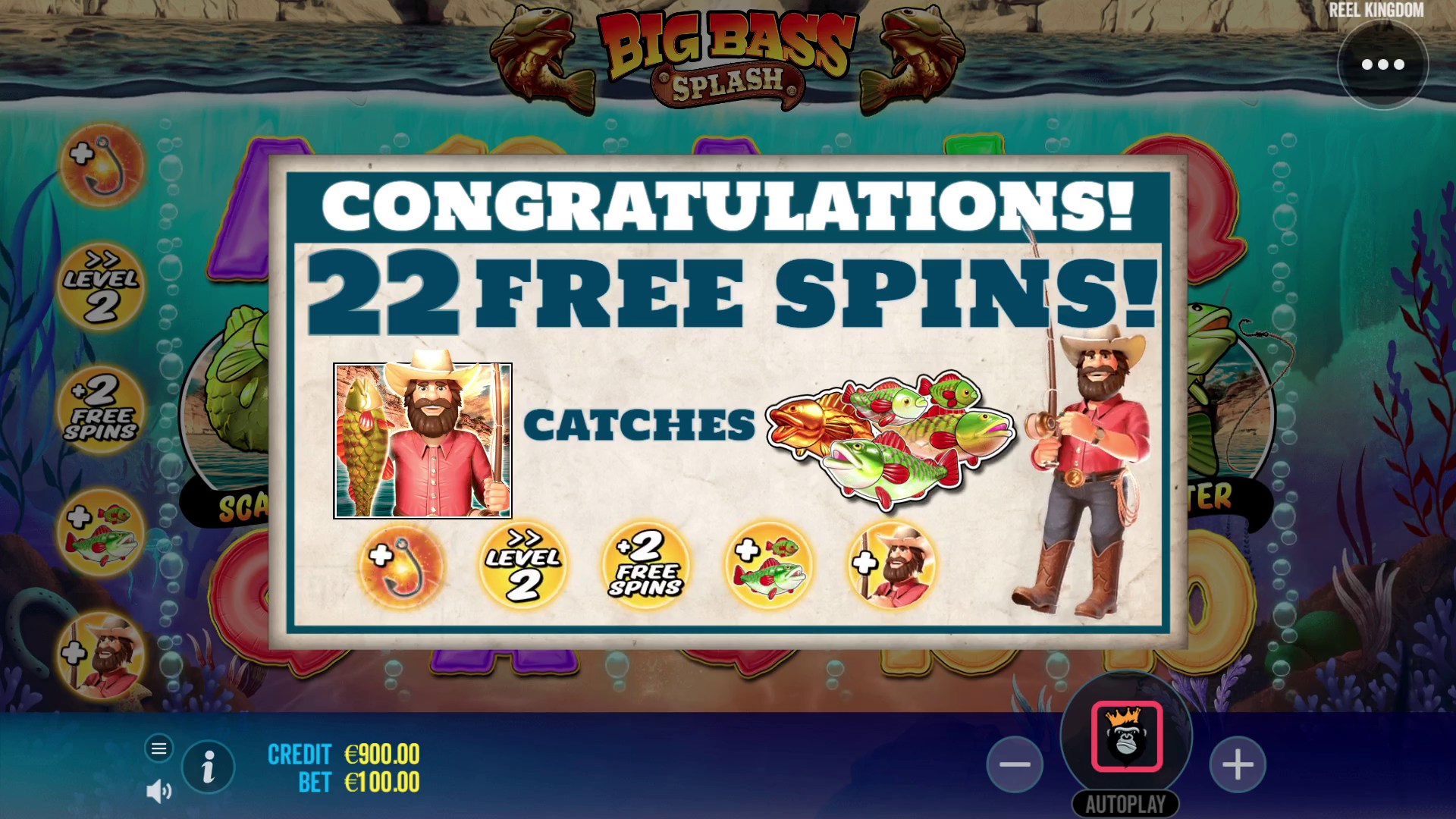 Big Bass Splash - Free spins 5