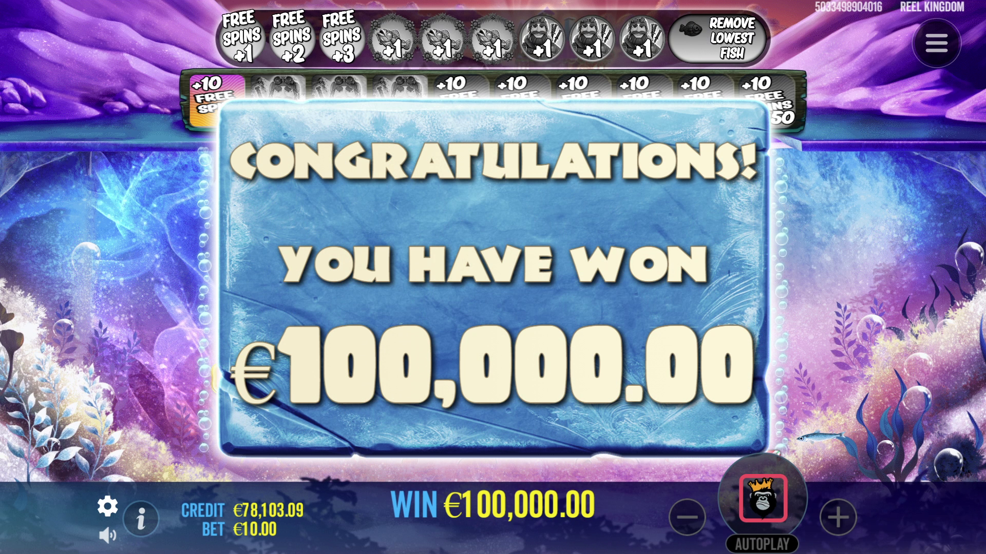 Big Bass Xmas Xtreme - Big win 1