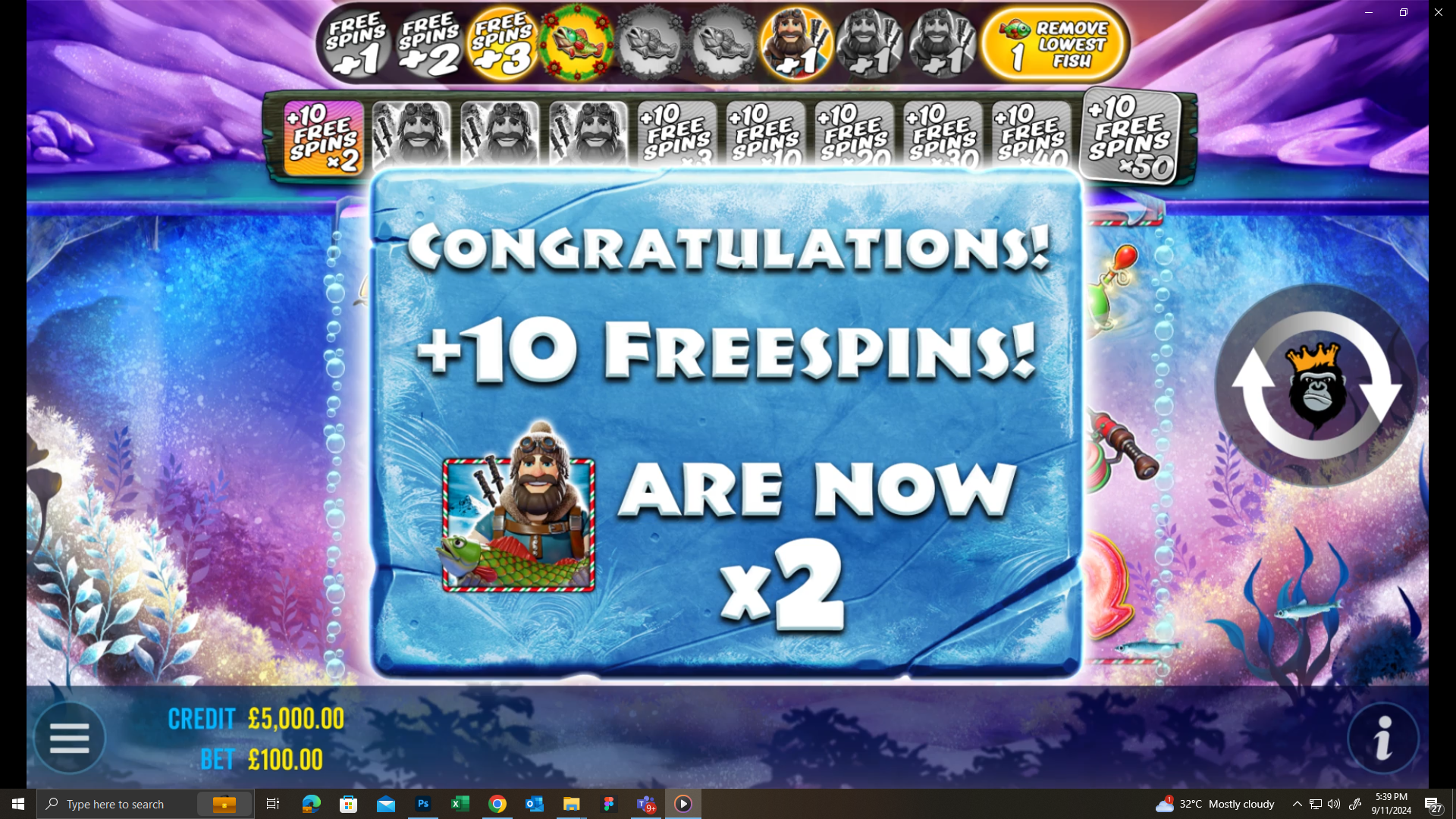 Big Bass Xmas Xtreme - Free spins 4