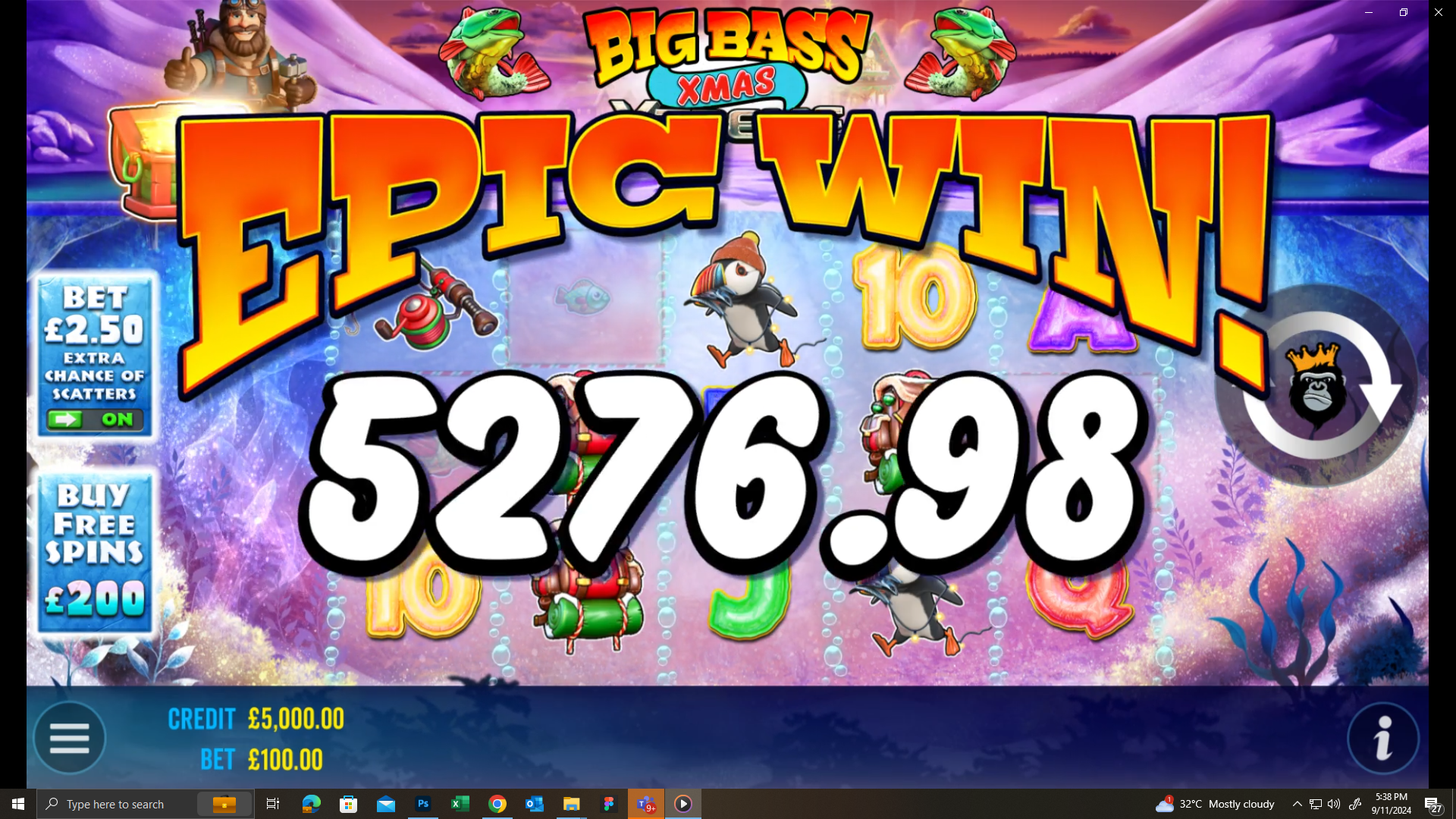 Big Bass Xmas Xtreme - Big win 4