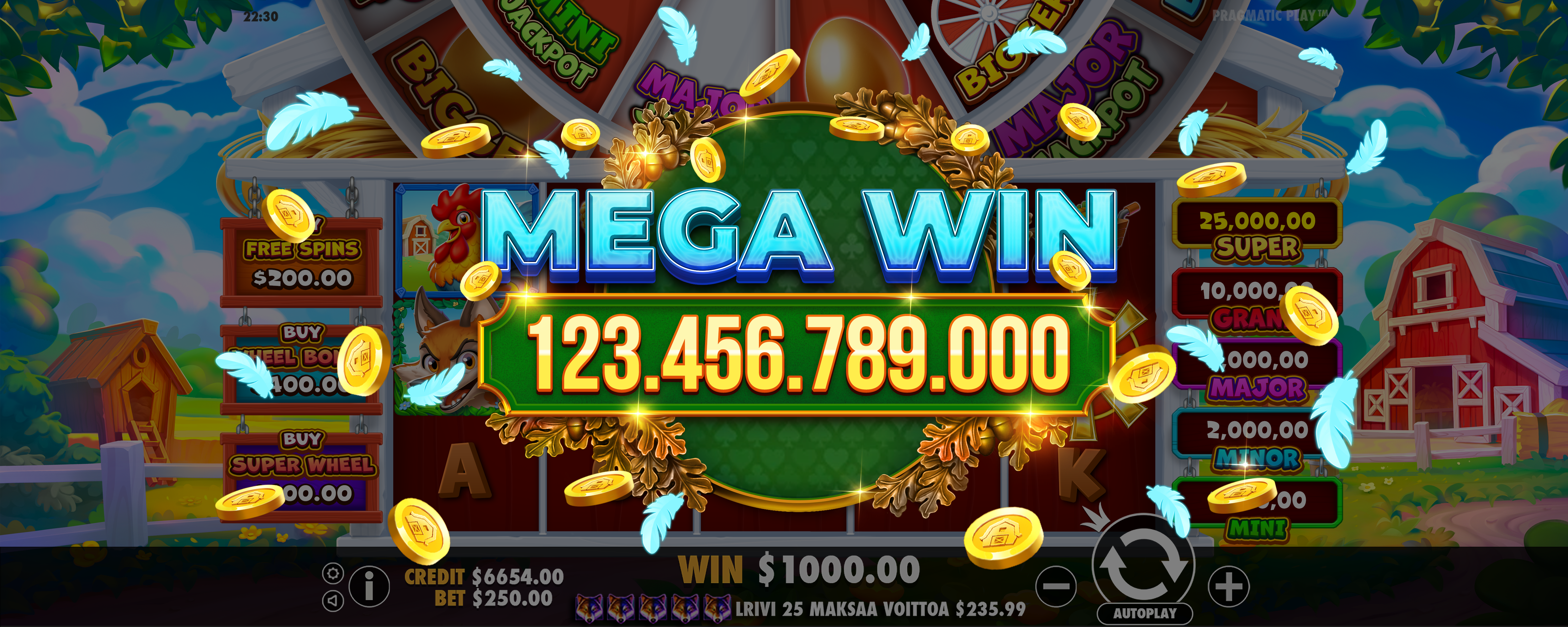 Bigger Barn House Bonanza - Big win 3