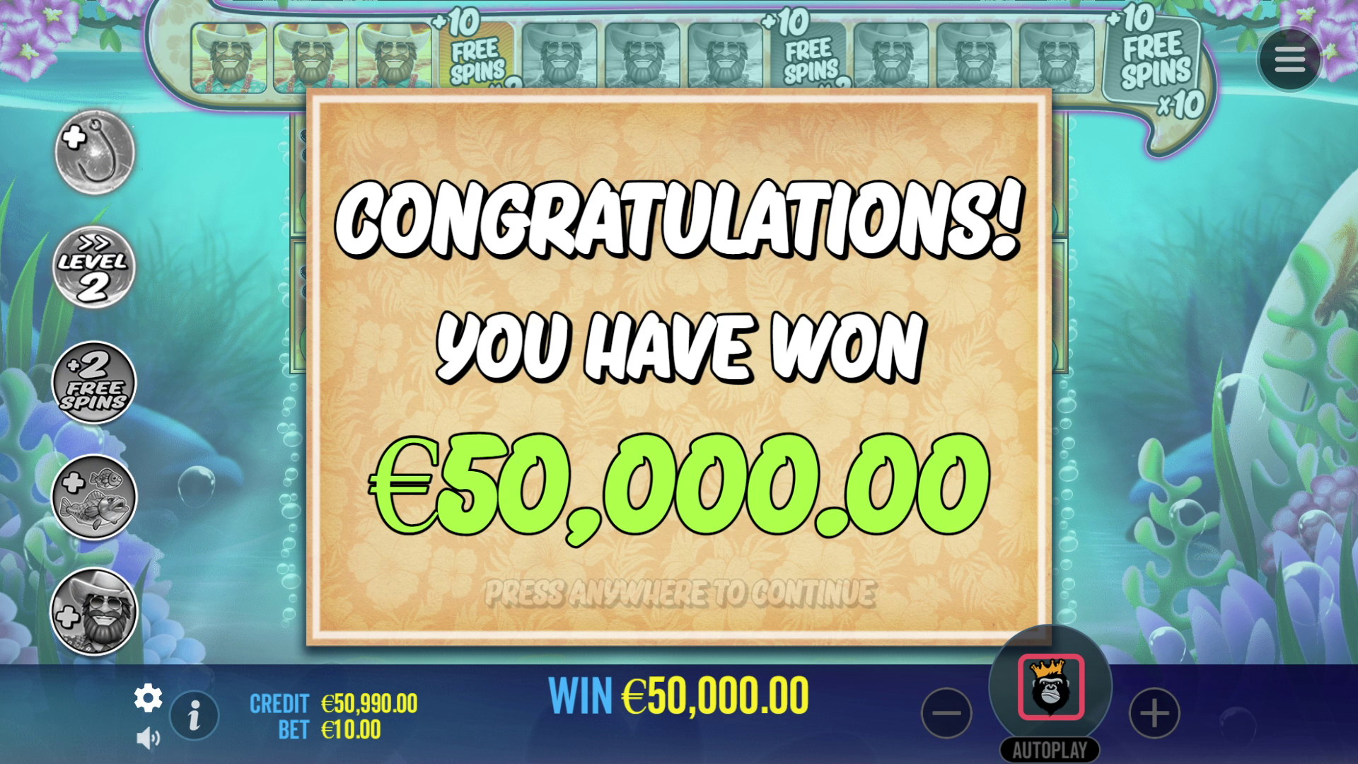 Bigger Bass Splash - Free spins 1