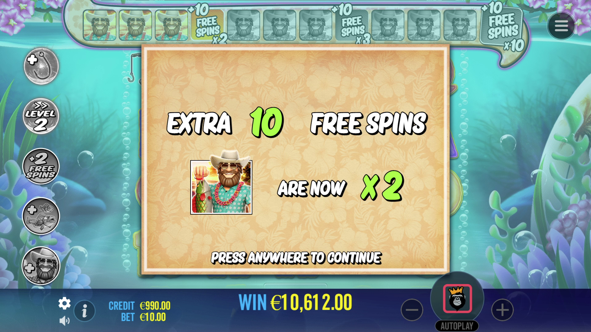 Bigger Bass Splash - Free spins 4
