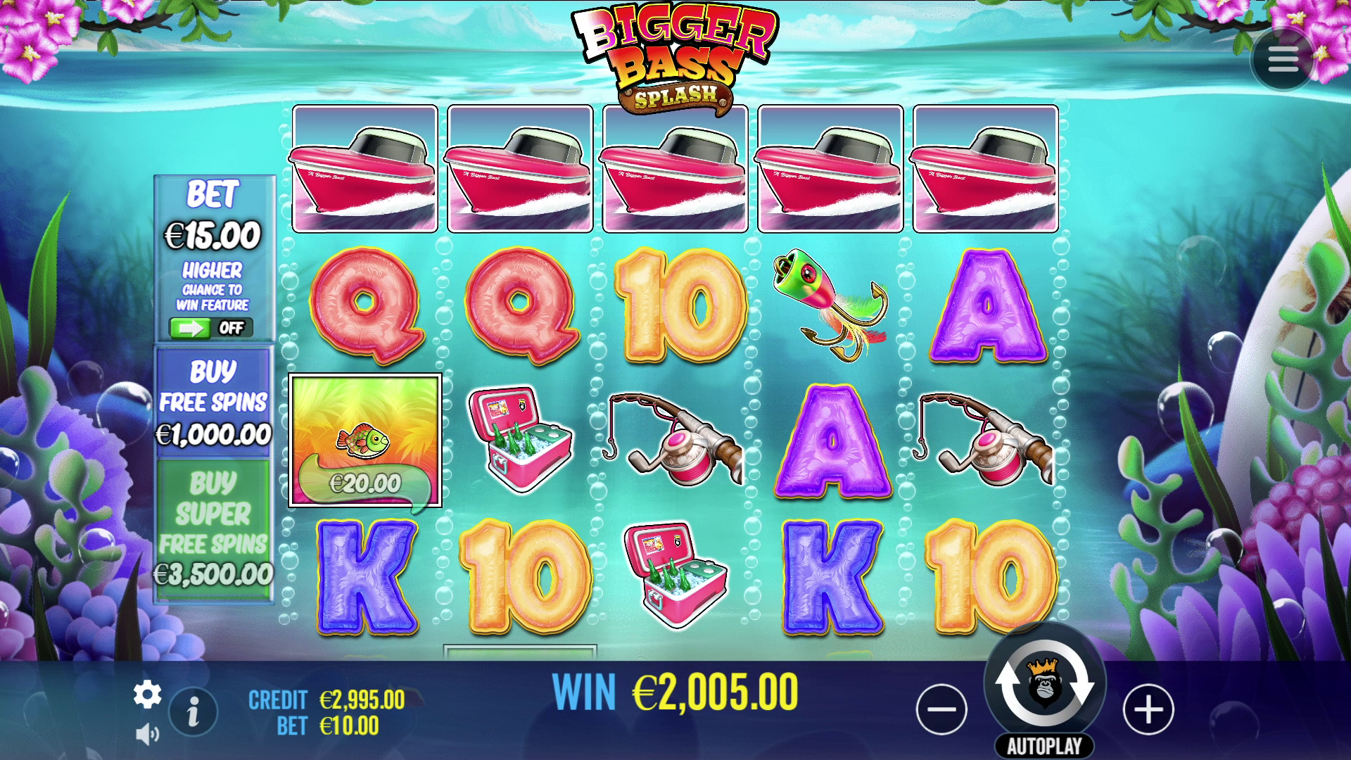 Bigger Bass Splash - Big win 5