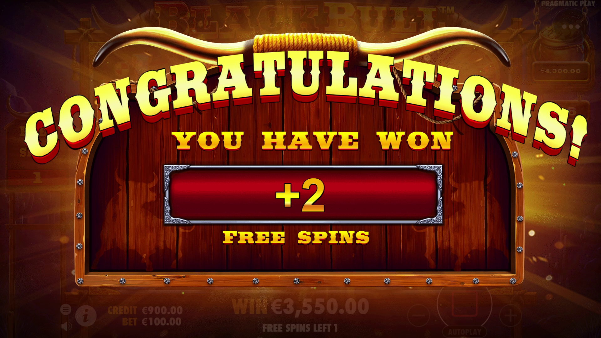 Black Bull - Free spins 1