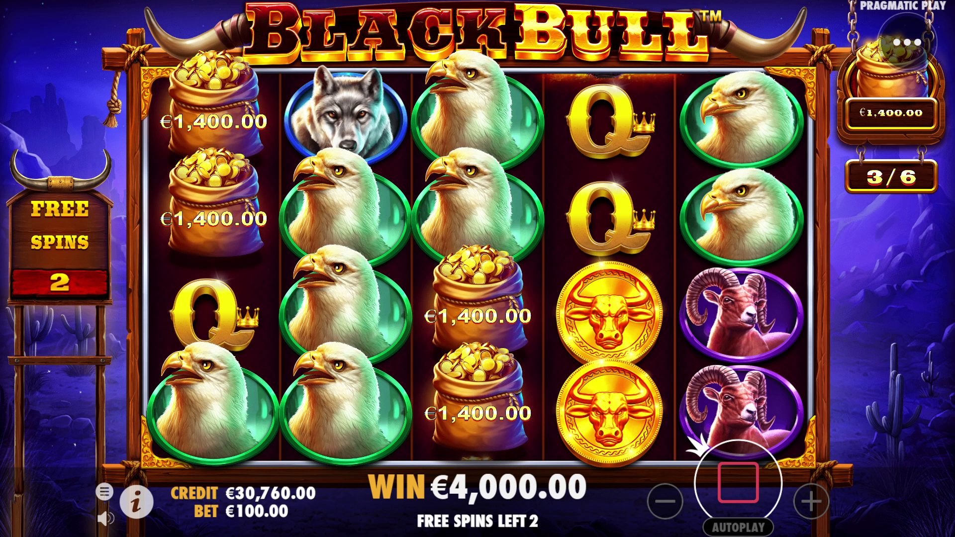 Black Bull - Big win 5
