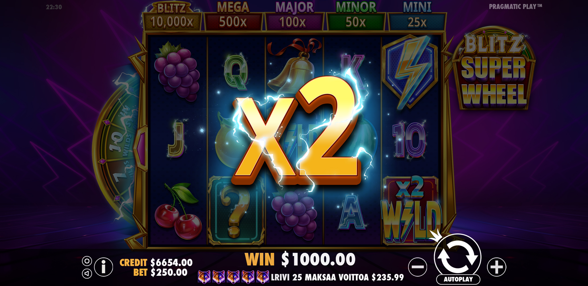 Blitz Super Wheel - Big win 1