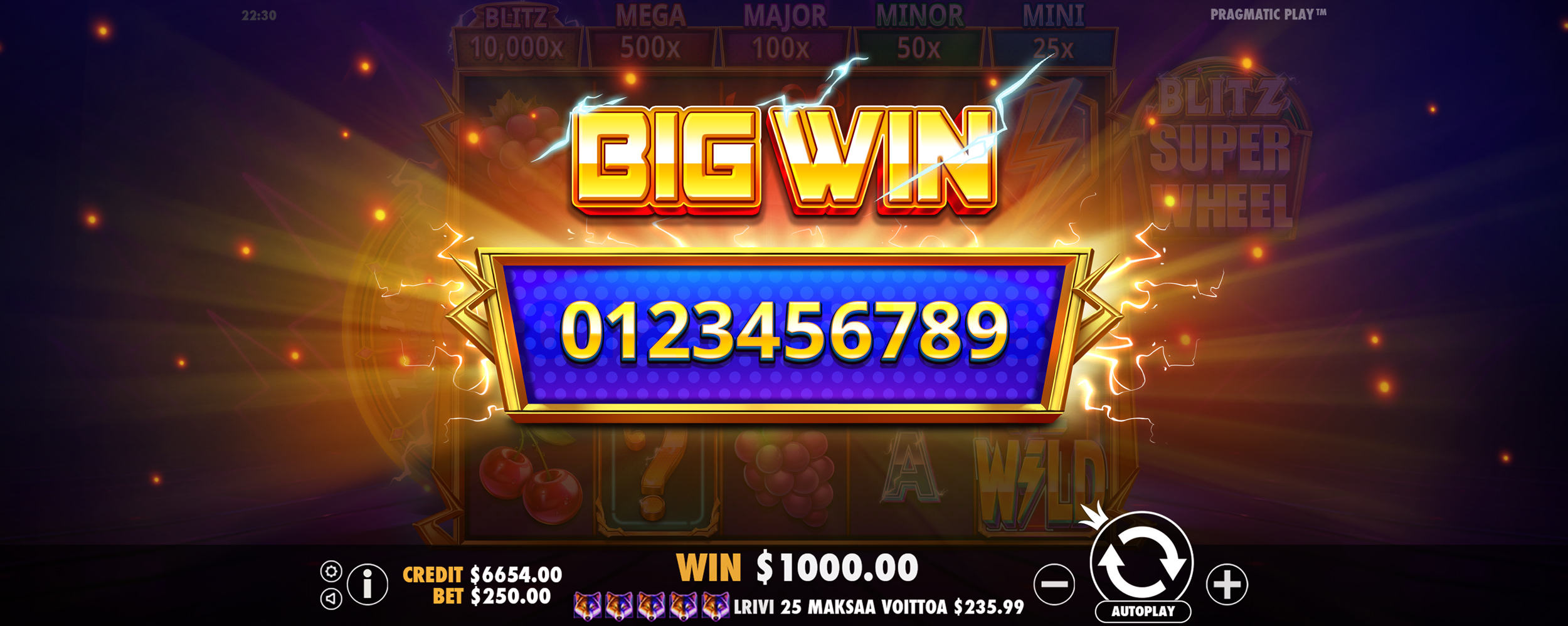 Blitz Super Wheel - Big win 4