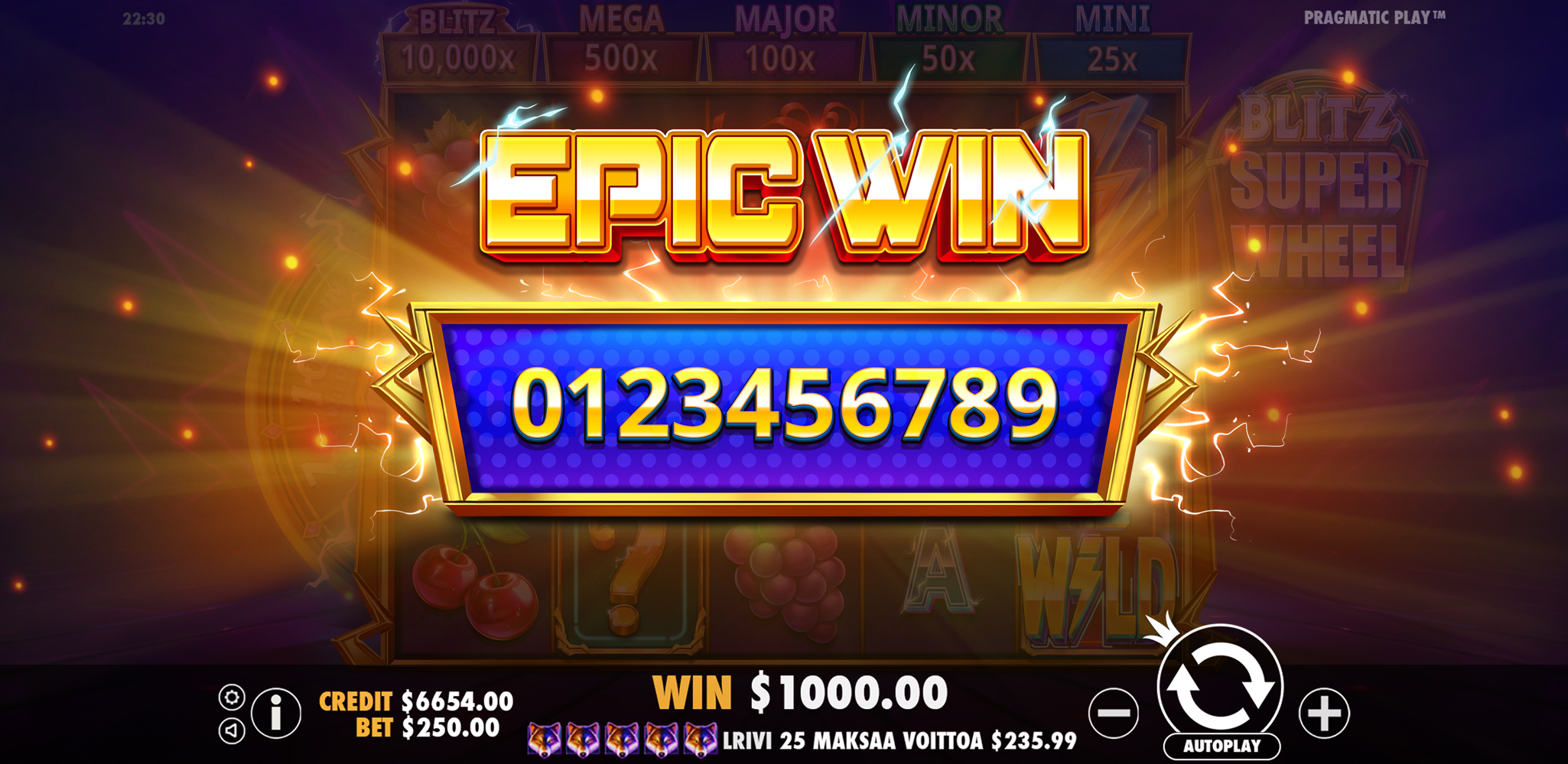 Blitz Super Wheel - Big win 5