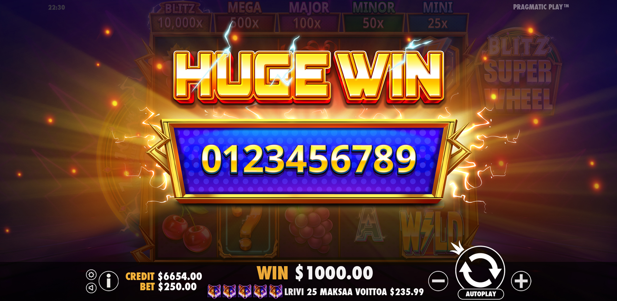 Blitz Super Wheel - Big win 7