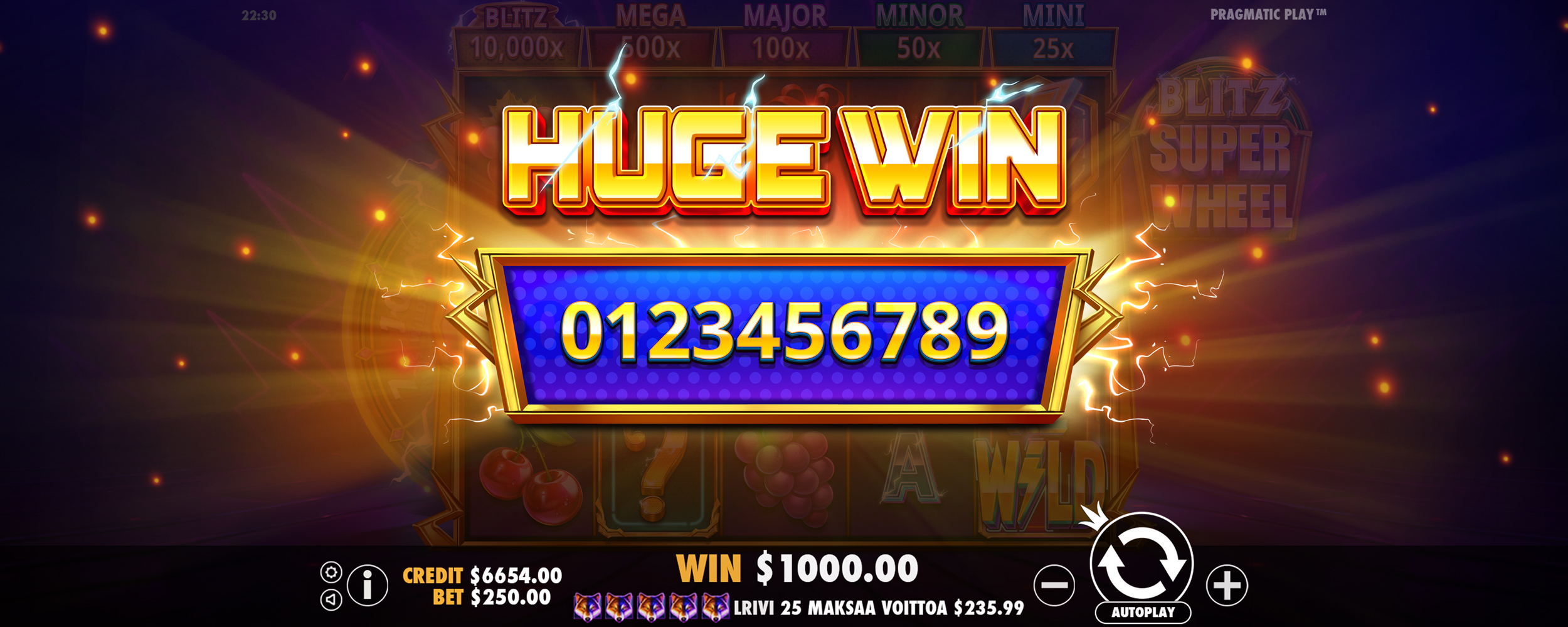 Blitz Super Wheel - Big win 8