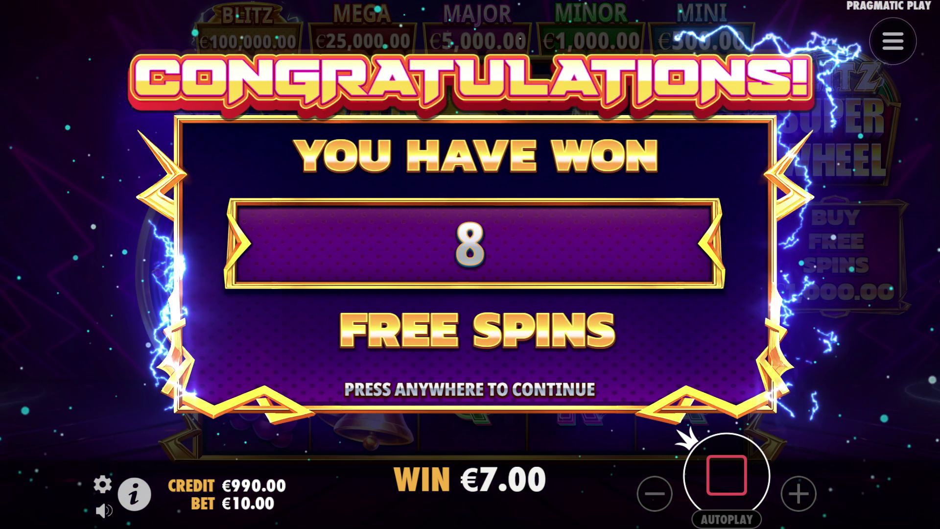 Blitz Super Wheel - Free spins 1