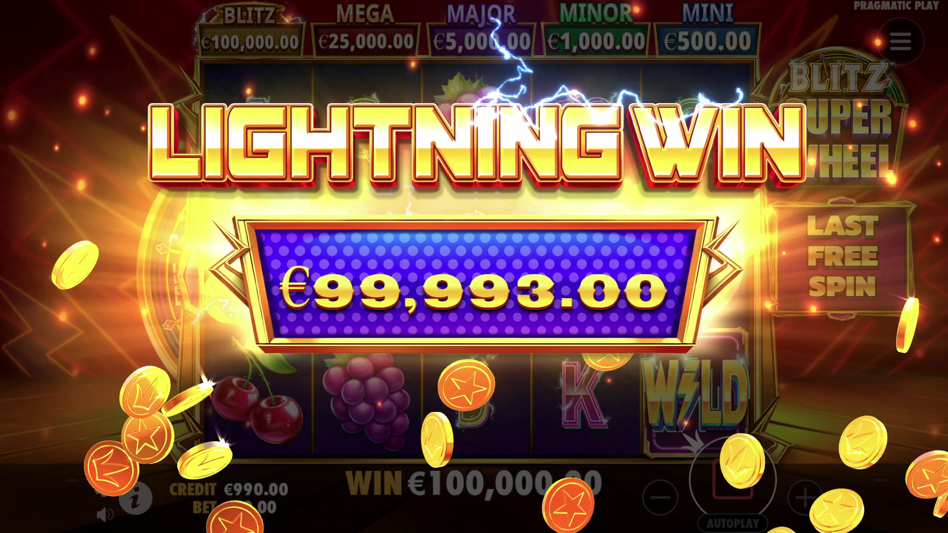 Blitz Super Wheel - Big win 9