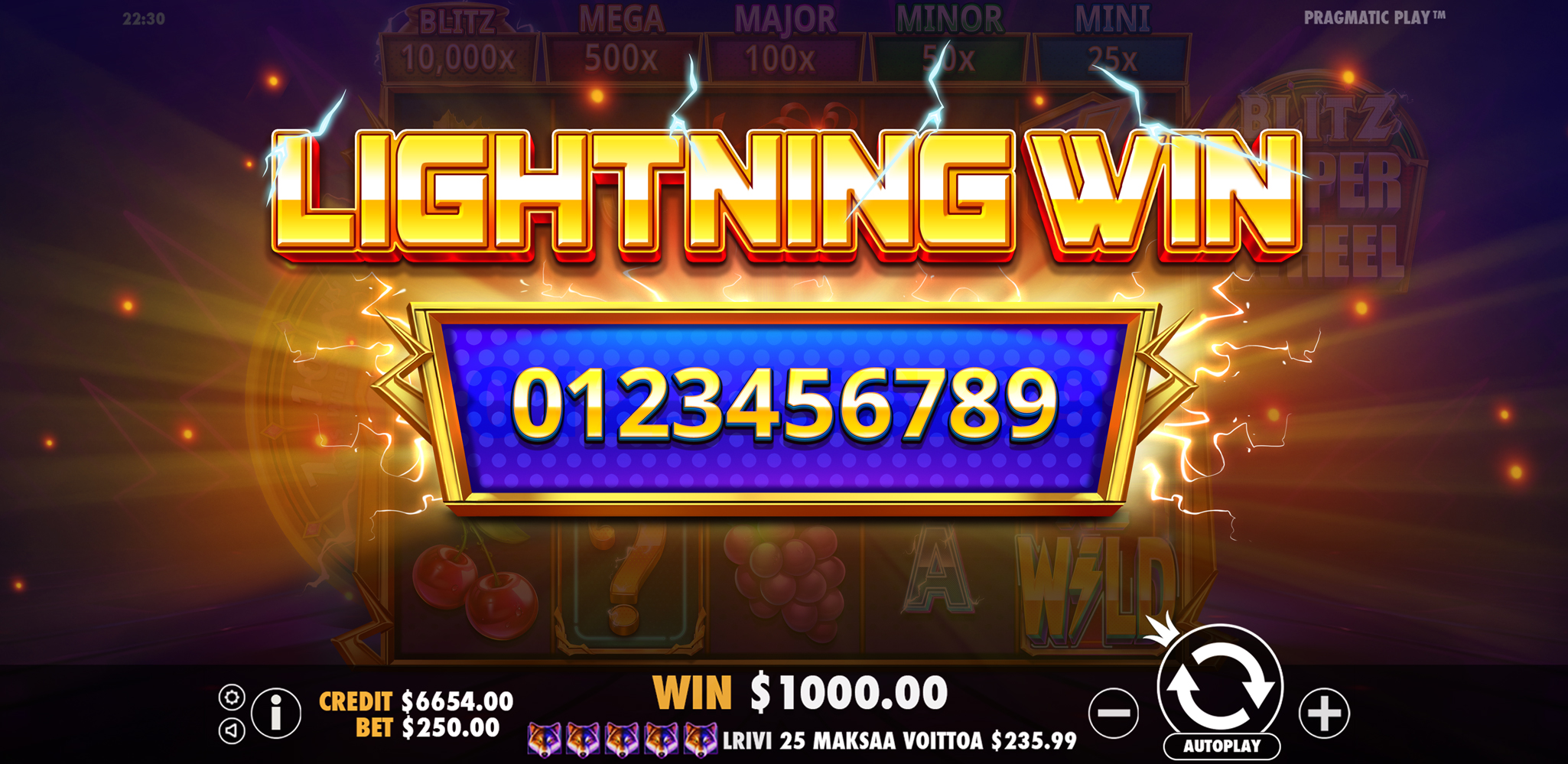 Blitz Super Wheel - Big win 10