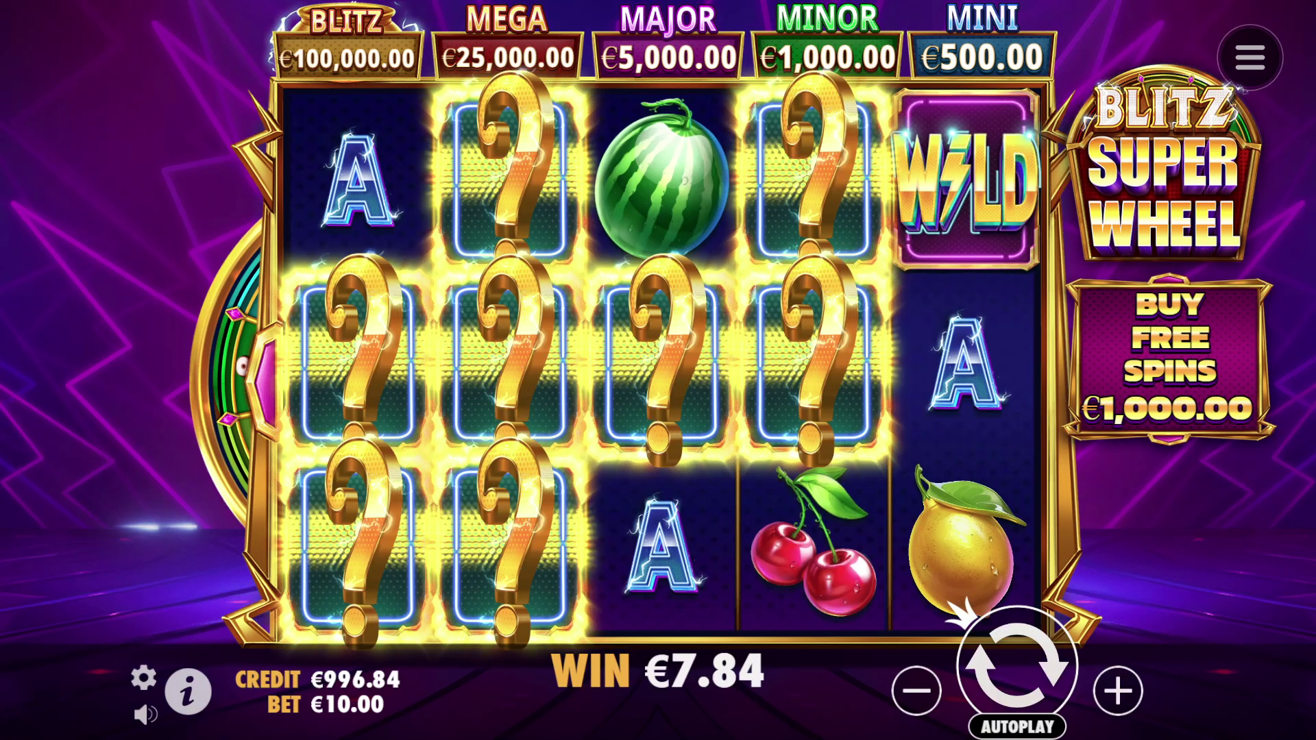 Blitz Super Wheel - Big win 12