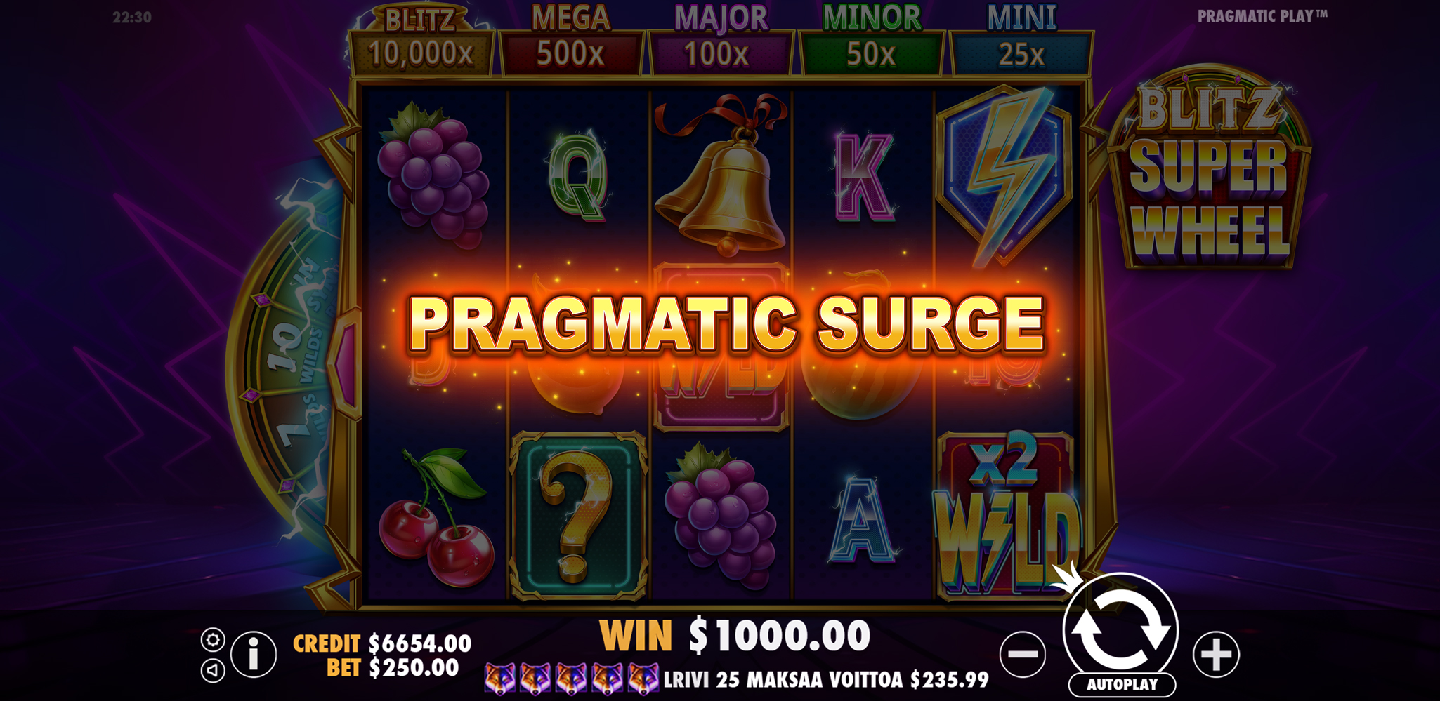 Blitz Super Wheel - Big win 14