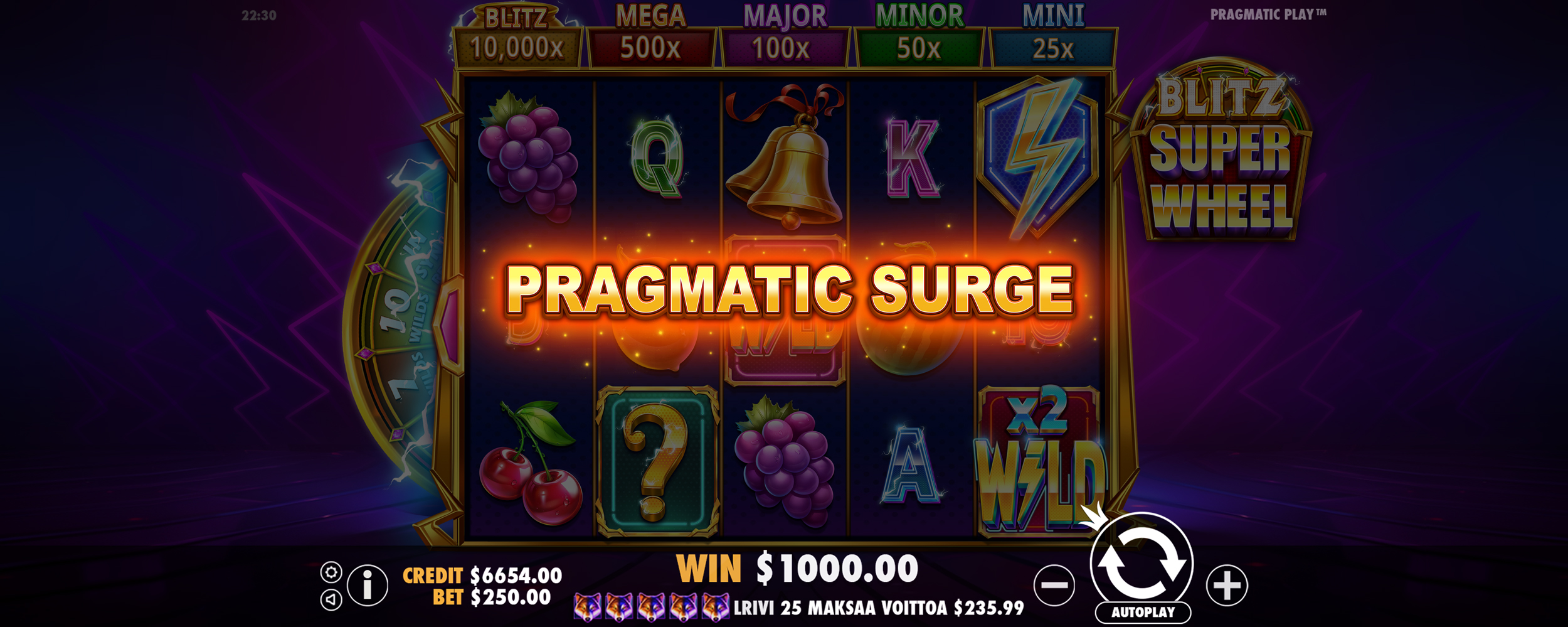 Blitz Super Wheel - Big win 15
