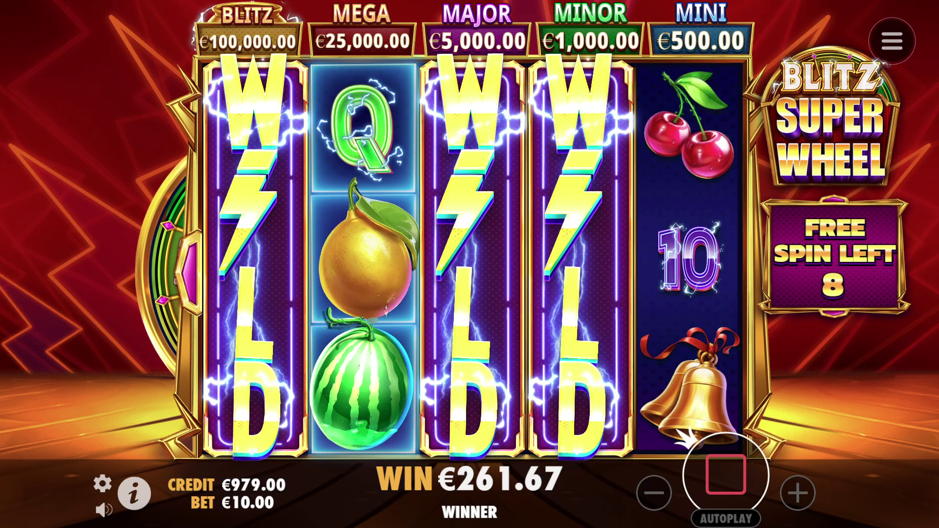 Blitz Super Wheel - Big win 16