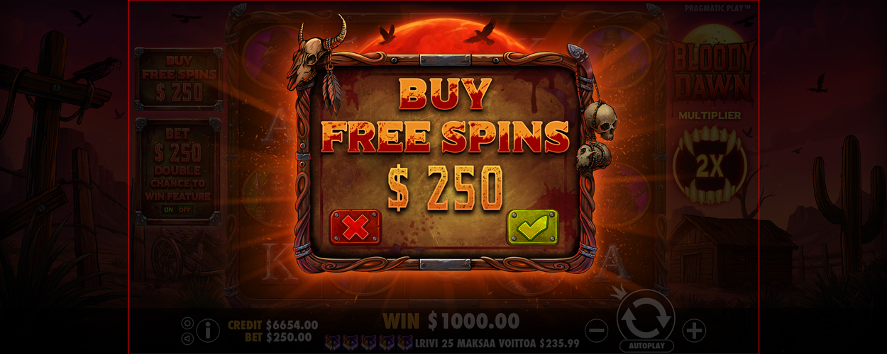 Bloody Dawn - Free spins 1