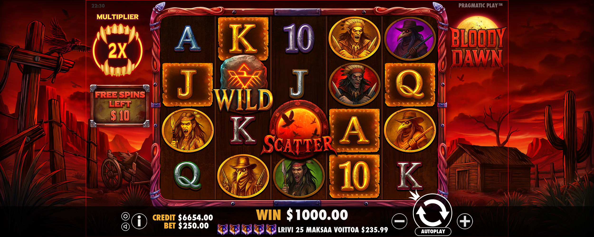 Bloody Dawn - Free spins 4