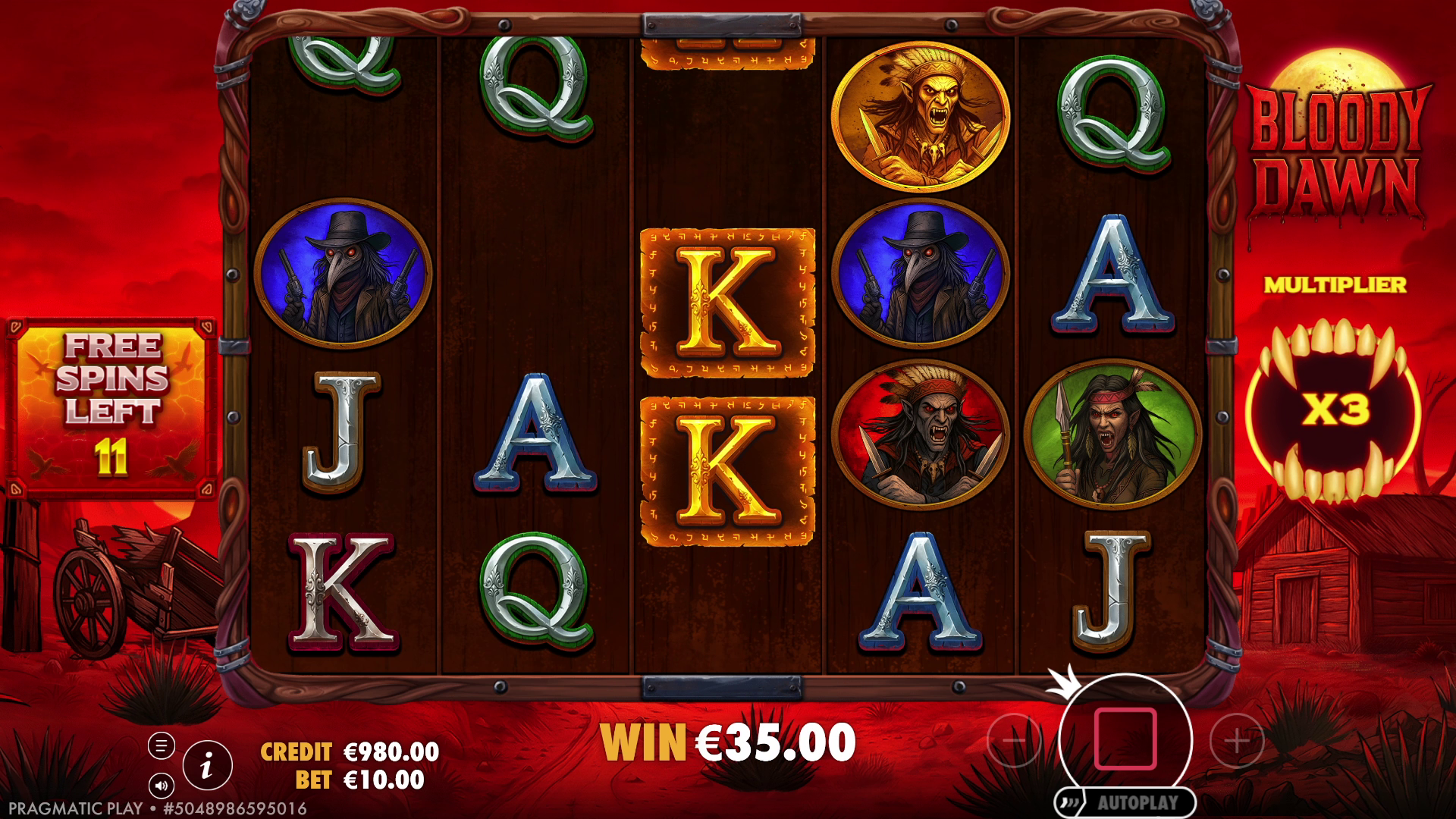 Bloody Dawn - Free spins 6