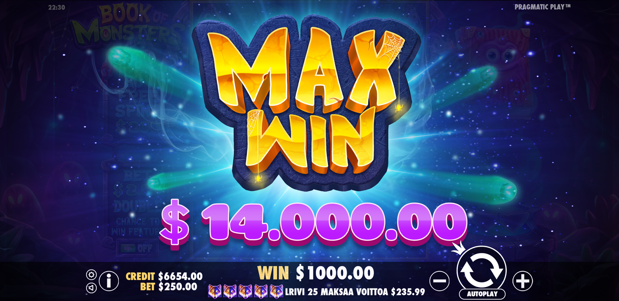 Book of Monsters - Big win 1