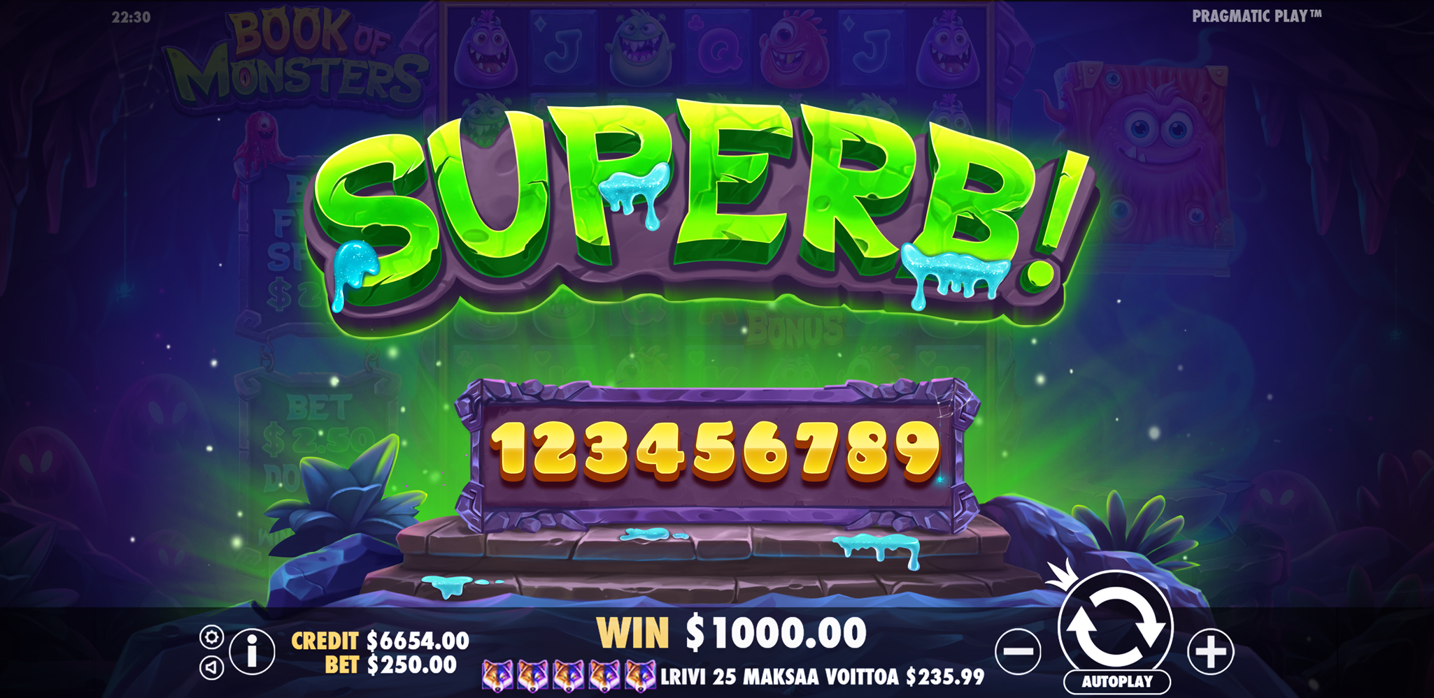 Book of Monsters - Big win 10