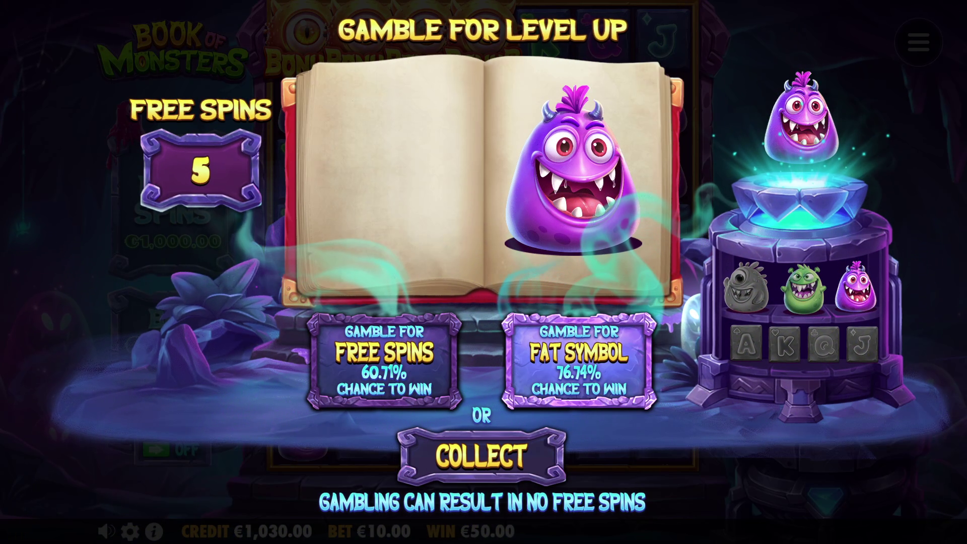 Book of Monsters - Free spins 2