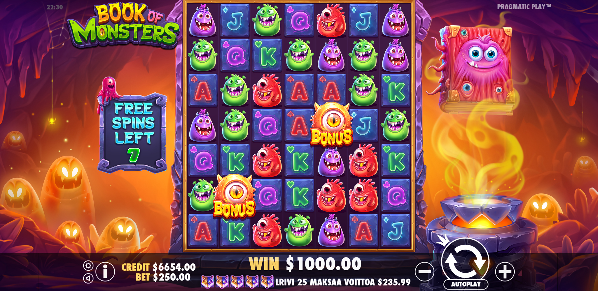 Book of Monsters - Free spins 4
