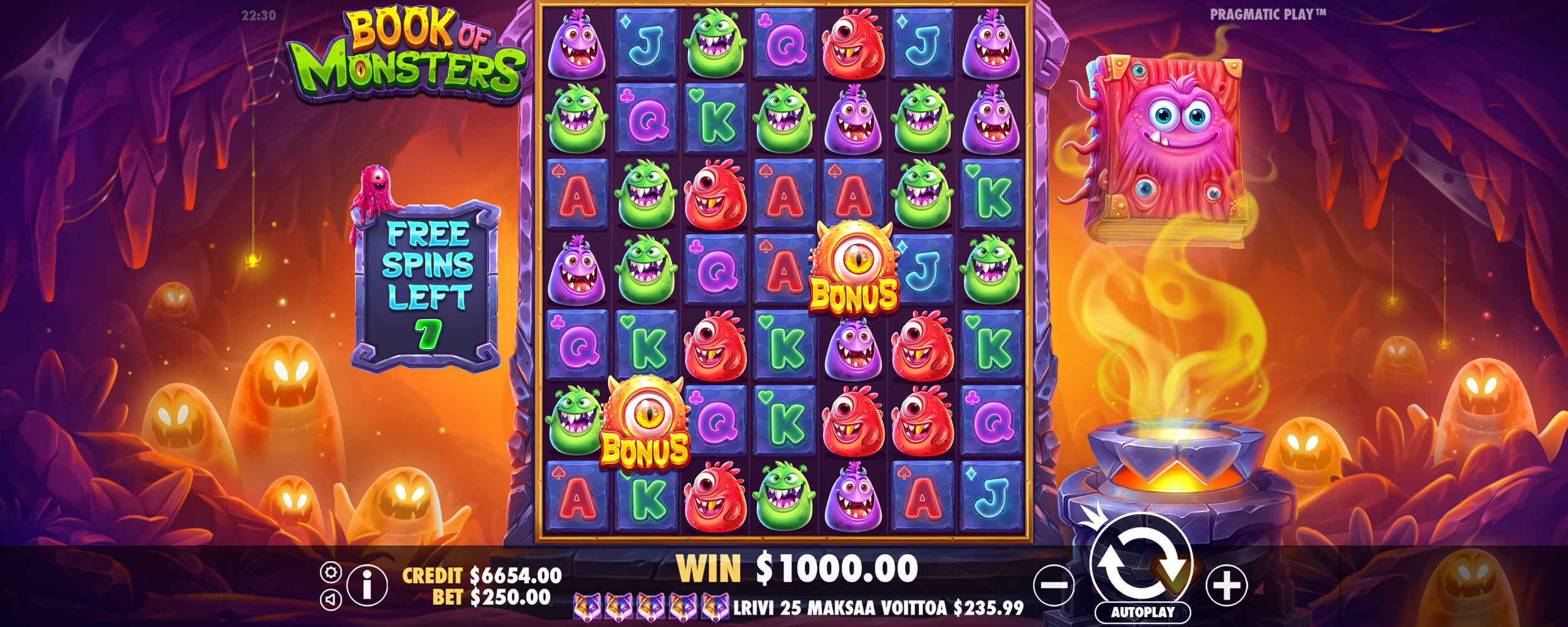 Book of Monsters - Free spins 5