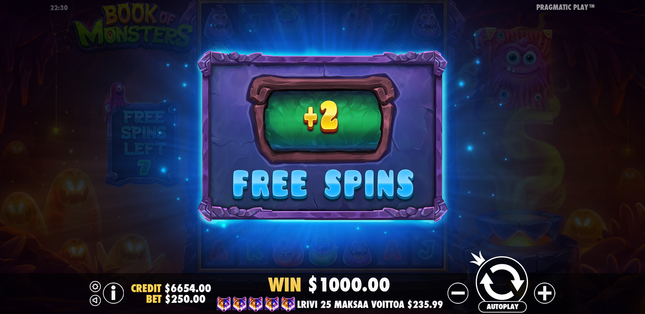 Book of Monsters - Free spins 6