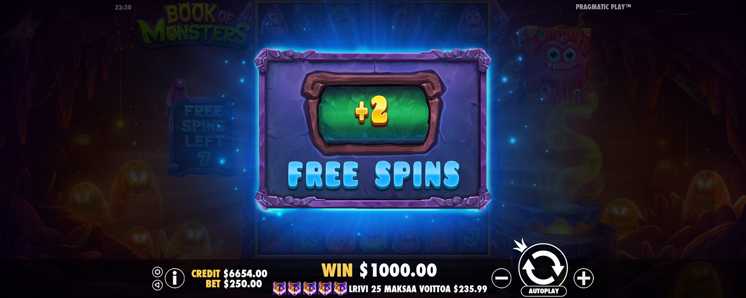 Book of Monsters - Free spins 7