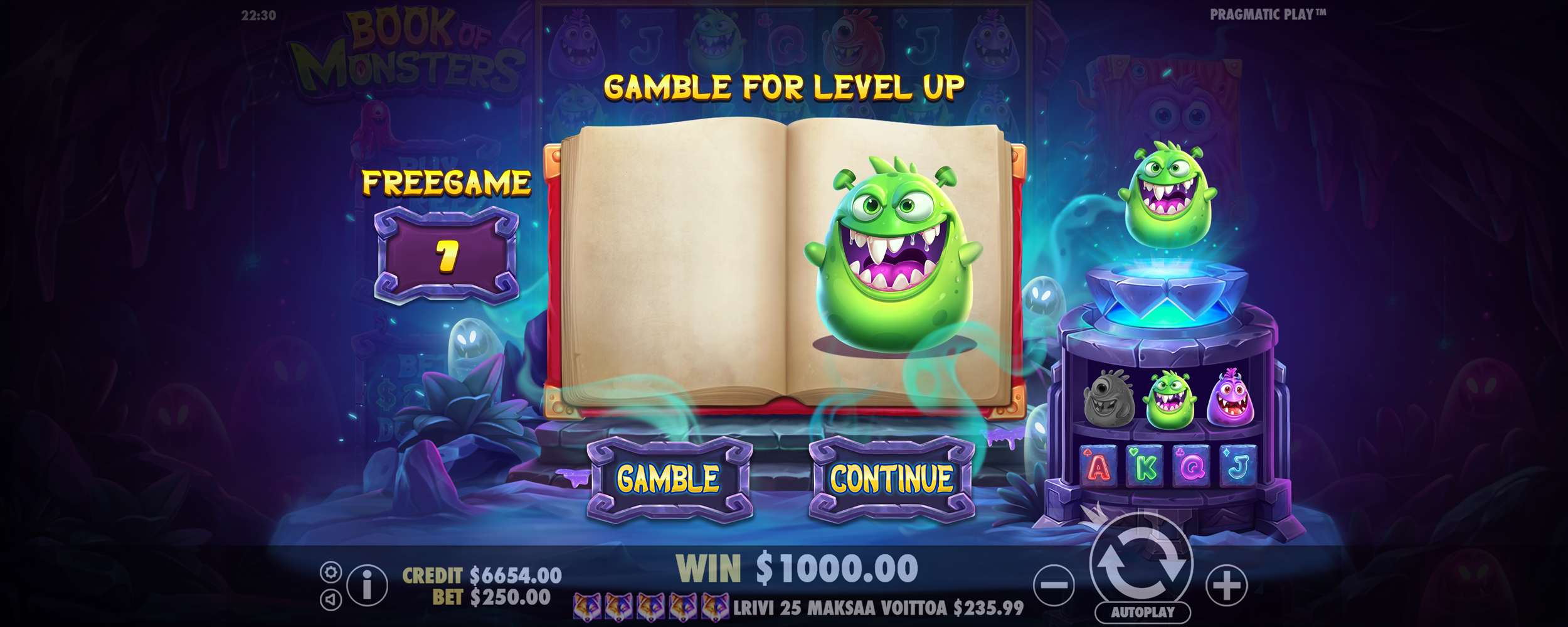 Book of Monsters - Free spins 11