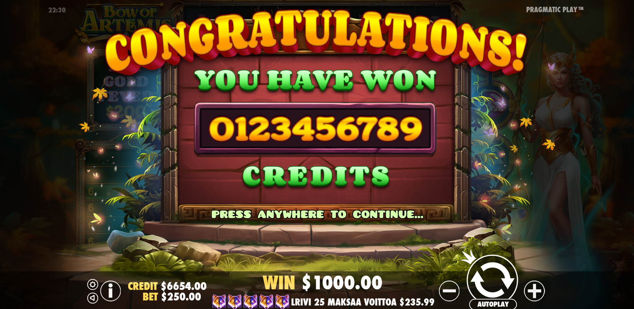 Bow of Artemis - Big win 2