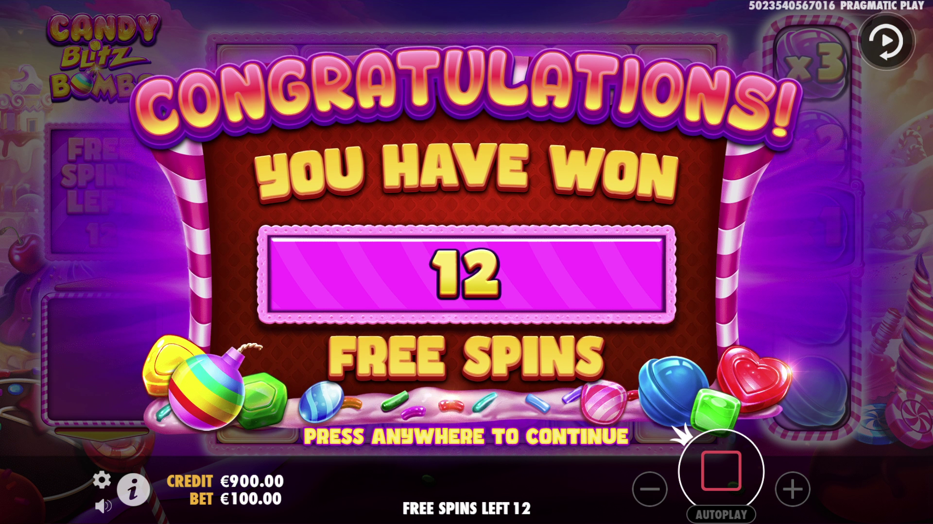 Candy Blitz Bombs - Free spins 1