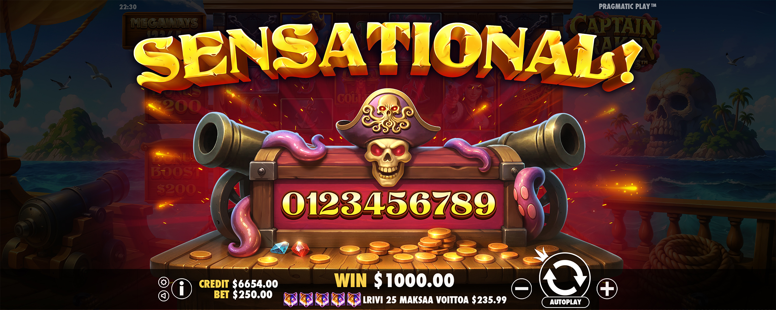 Captain Kraken Megaways - Big win 2