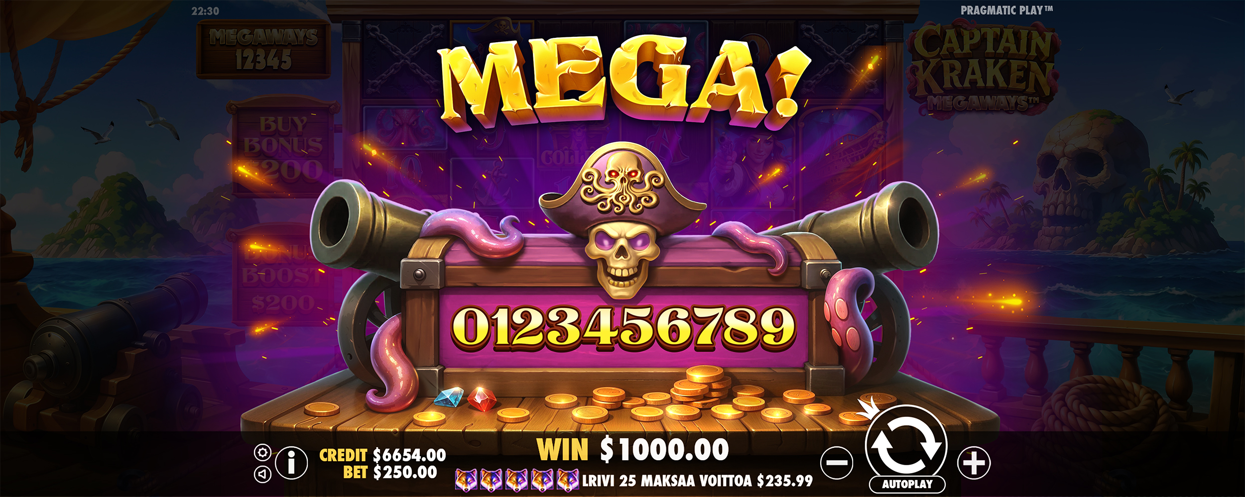 Captain Kraken Megaways - Big win 6