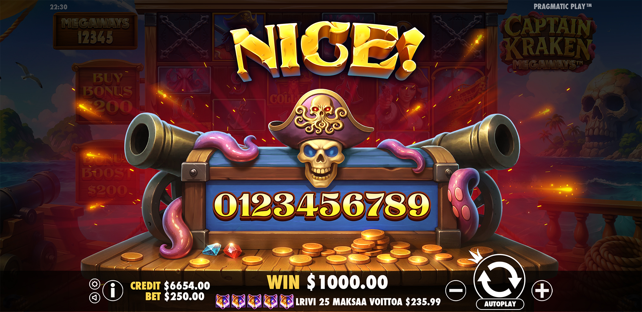 Captain Kraken Megaways - Big win 7