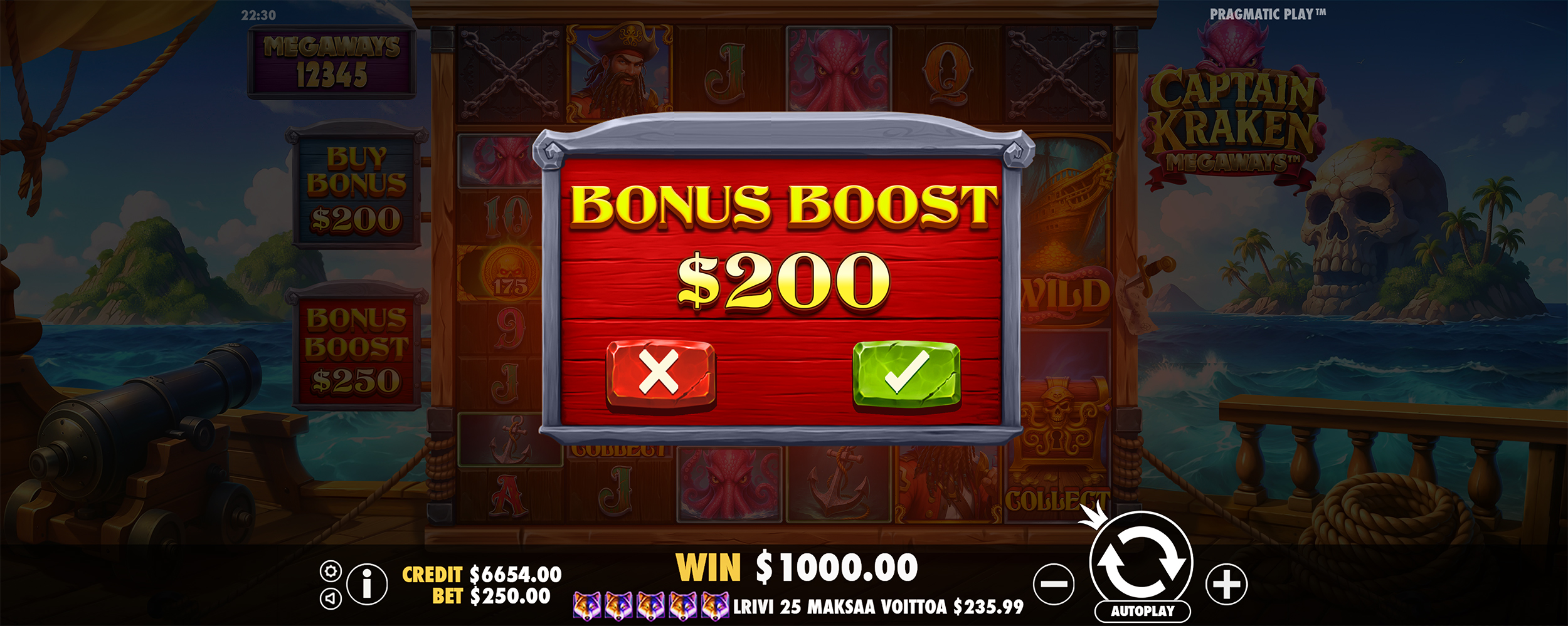 Captain Kraken Megaways - Buy bonus 4