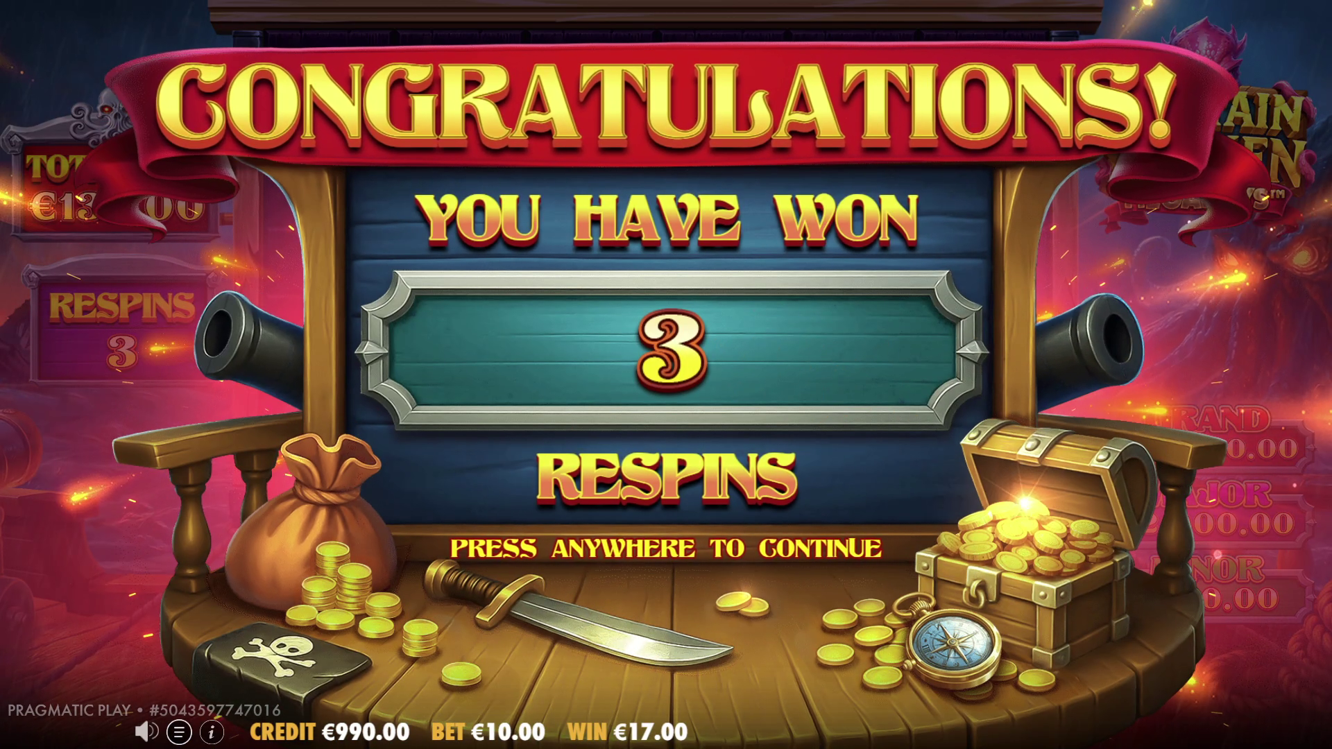 Captain Kraken Megaways - Free spins 4