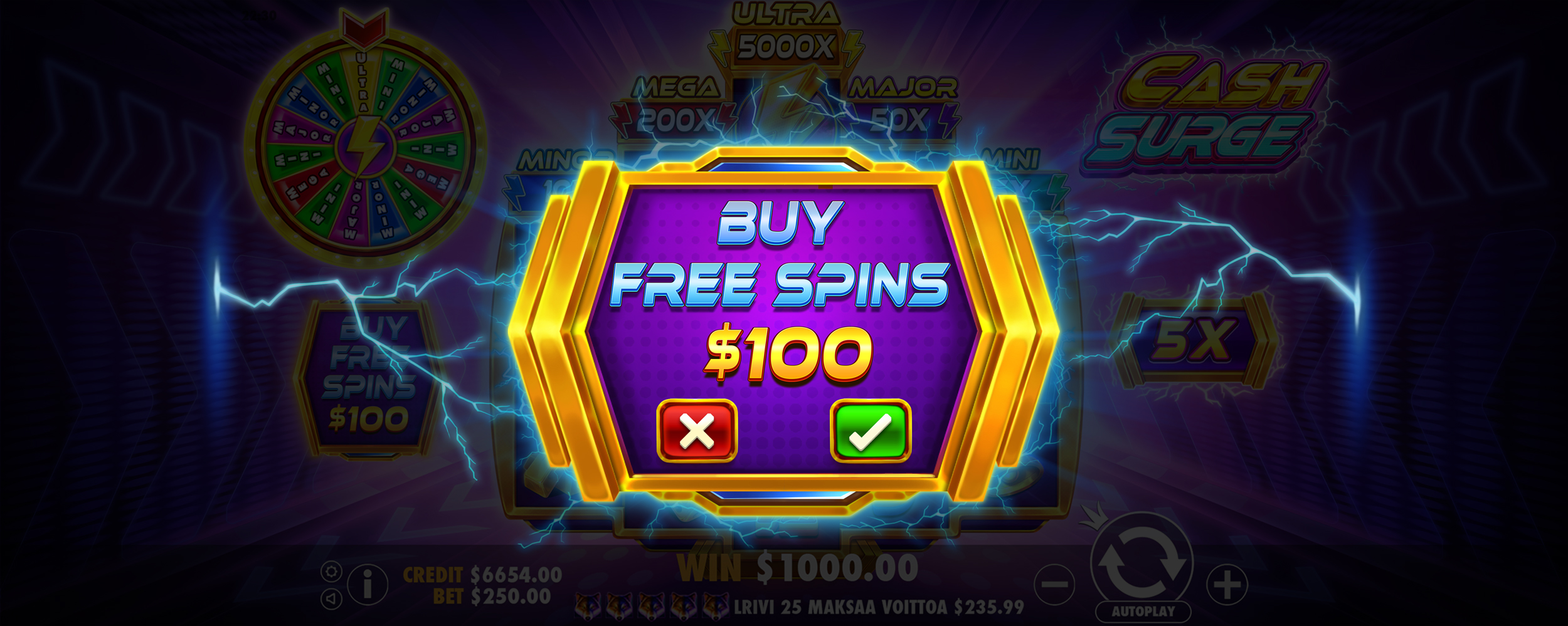Cash Surge - Buy bonus