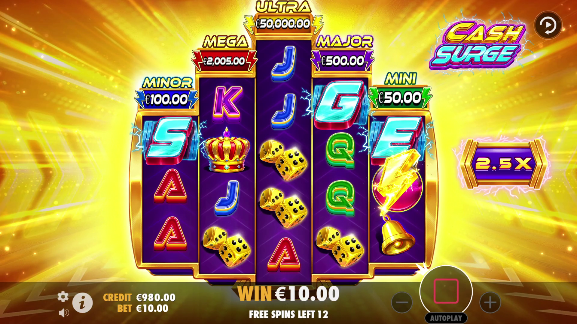 Cash Surge - Free spins 2