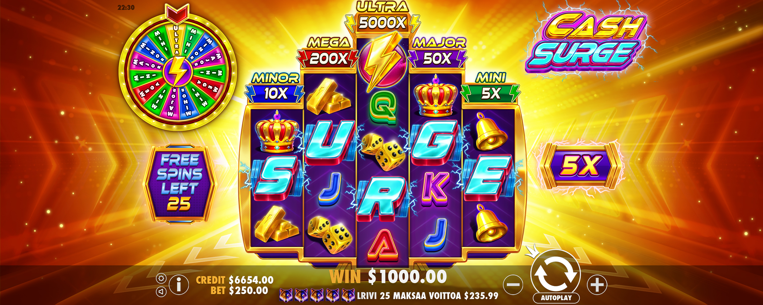 Cash Surge - Free spins 3